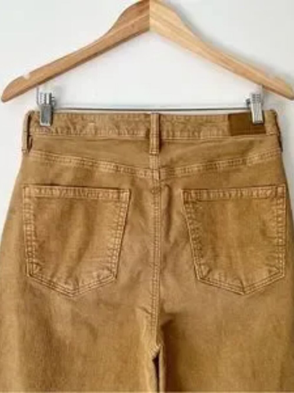 American Eagle Mom Stretch Corduroy Straight Leg High Rise Jeans Reg Size 8 - Picture 4 of 12